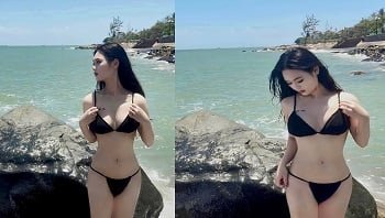 Красивая девушка Дао Ви показывает свои пули
