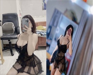 Cô sinh viên hàng ngon vui vẻ với bạn trai
